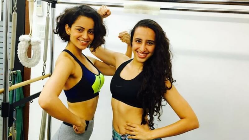 Kangana Ranaut and her trainer Anushka Purohit