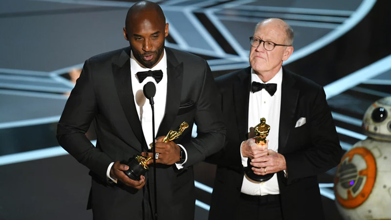 The Oscar for Best Animated Short Film goes to Kobe Bryant and Glen Keane for 'Dear Basketball'.