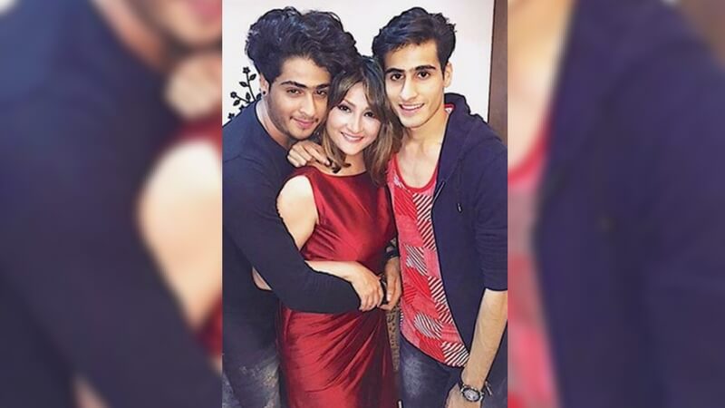 Urvashi with her sons