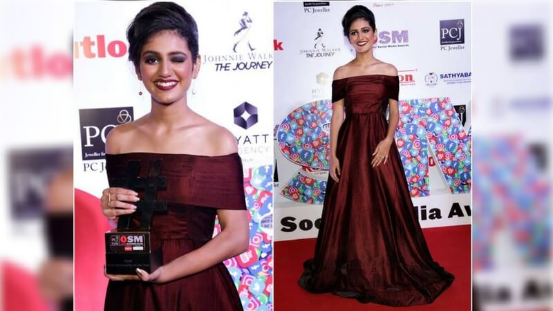 Priya Prakash recieves Award