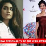 Priya Prakash recieves Viral Personality of the Year Award