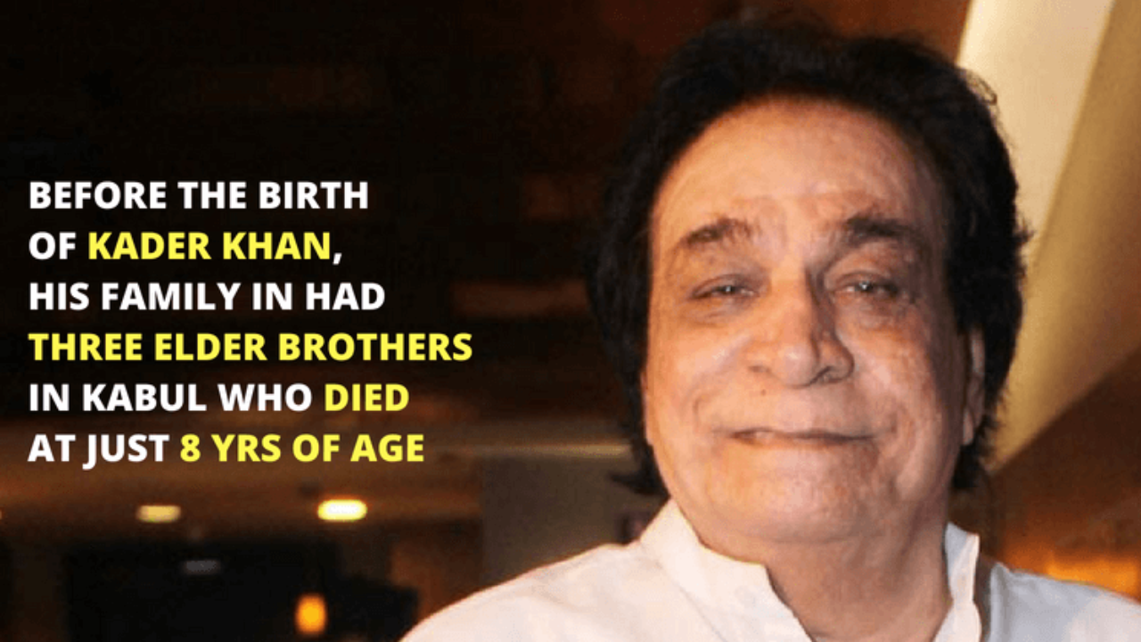 Kader Khan S Inspiring Rise From Rags To Riches Story Must Read Check out the biography of kader khan. kader khan s inspiring rise from rags