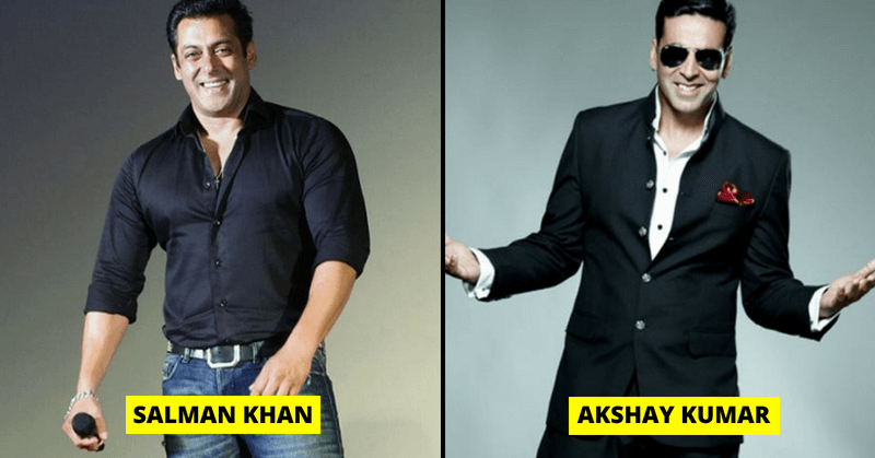 Salman Khan, Akshay Kumar Among World's 100 Highest Paid Entertainers