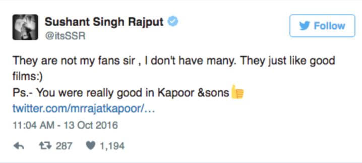 SSR Reply Rajat Kapoor