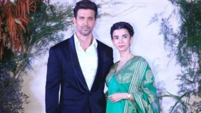 Hrithik Roshan Saba Azad At Ali-Richa Reception