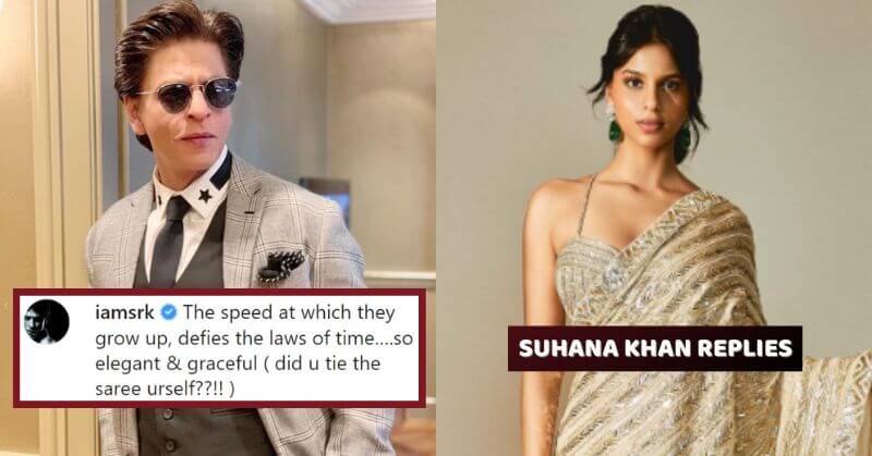 Suhana Khan Replies SRK Saree Comment
