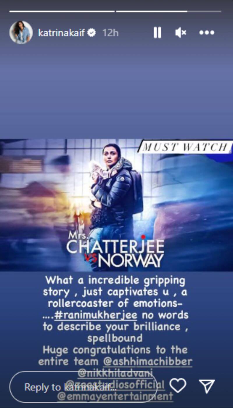 Katrina Kaif On Mrs Chatterjee Vs Norway