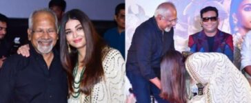 Aishwarya Rai Touches Mani Ratnam Feet