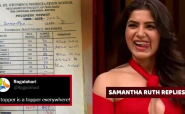 Samantha Ruth Prabhu Report Card
