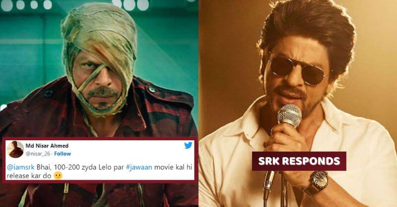SRK Reply To Fan On Jawan Release