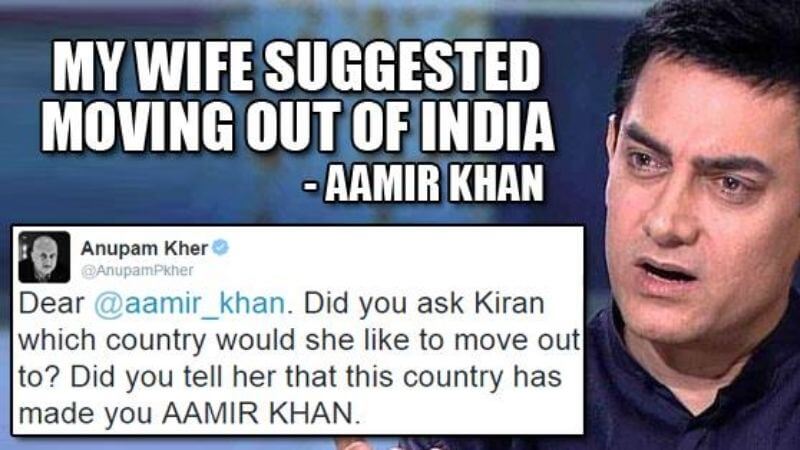 Aamir Khan Intolerence Comment