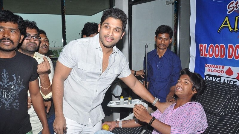Allu Arjun Blood Donation